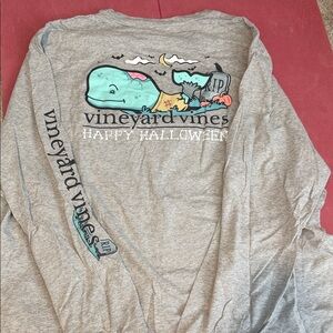 Vineyard Vines Gray Halloween Graphic Tee